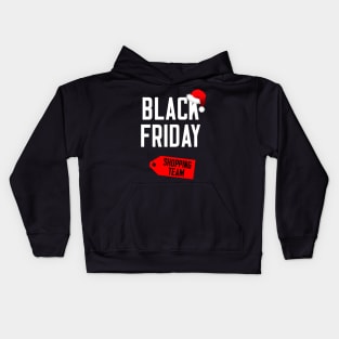 Black Friday Shopping Team Kids Hoodie